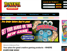 Tablet Screenshot of bonanzapress.com